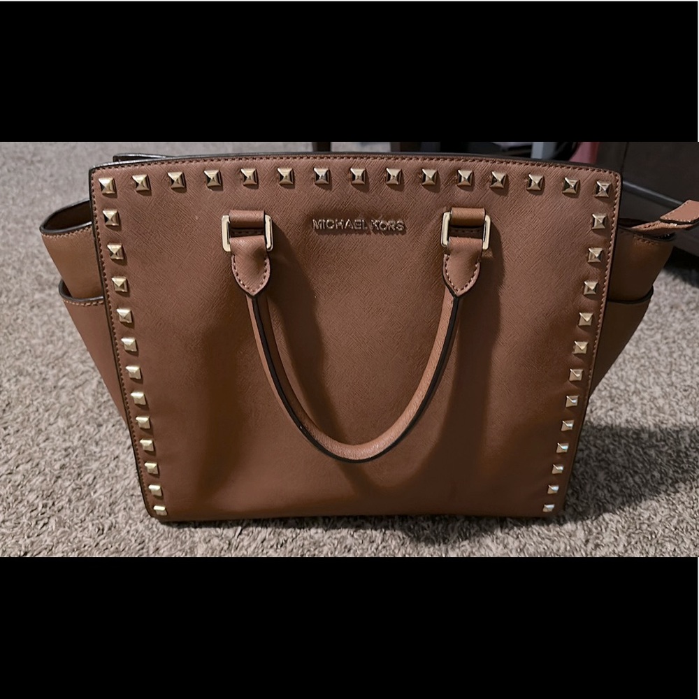 Leather large Michael Kors bag